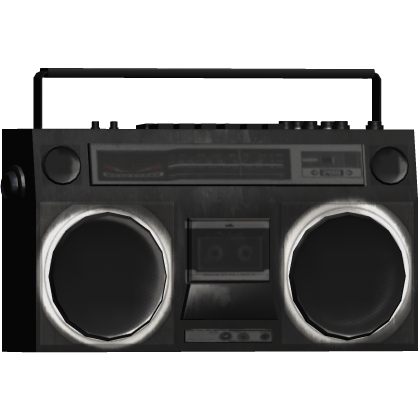 black y2k boombox shoulder (R)