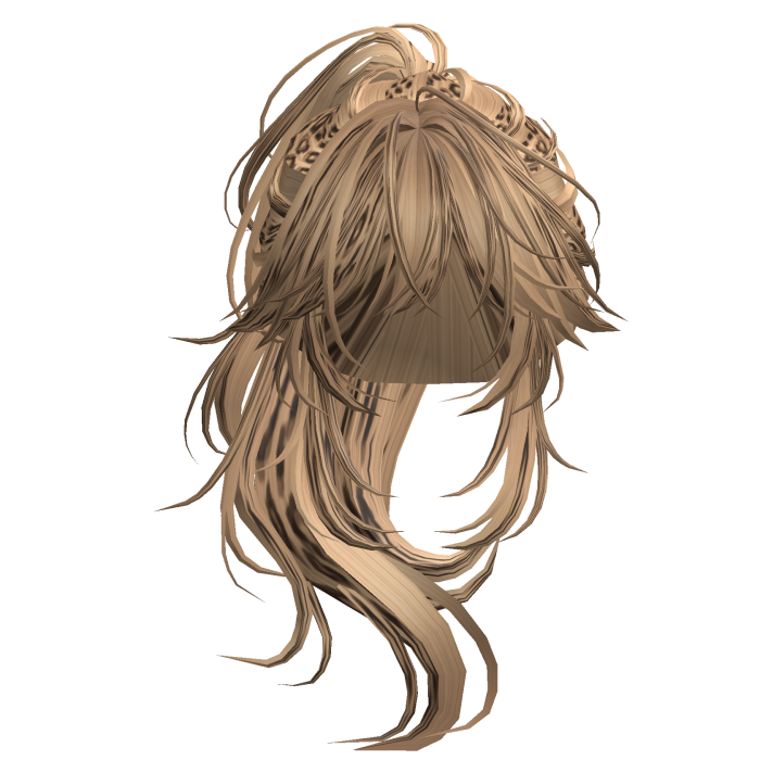 Wolfcut Anime Layered Ponytail Blonde Cheetah