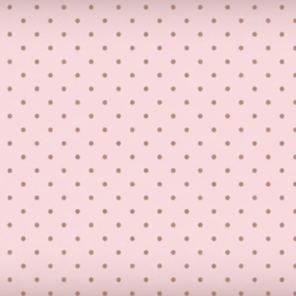 Brown Lace Border Pink Polka Dot Background