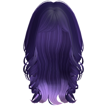 Soft Coquette Long Wavy Hair (Galaxy Purple)