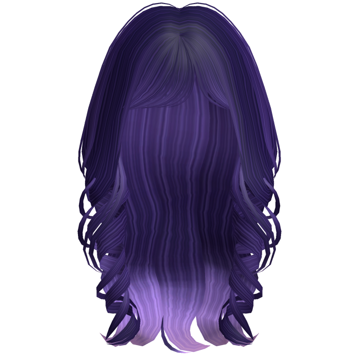 Soft Coquette Long Wavy Hair (Galaxy Purple)