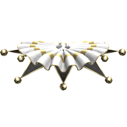 Black White Gold Circus Jesters Capelet 