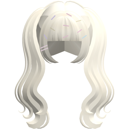 ꒰ ୨୧ ꒱ sprinkle flowy pigtails in blonde Roblox item