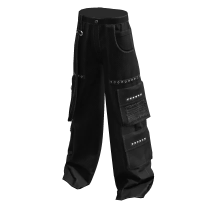 Black cargo pants y2k 