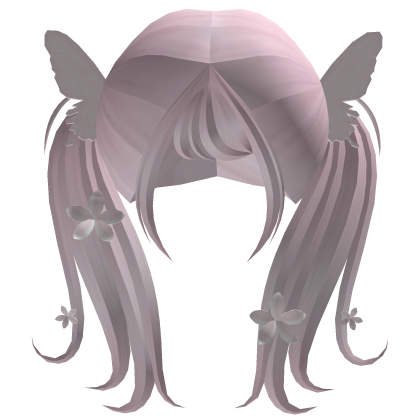 cute magical pink fairy twintails floral