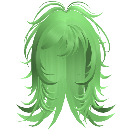 Emo Shaggy Layered Hair (Green)