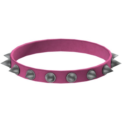 (Pink) Spiked Collar [3.0] Roblox item