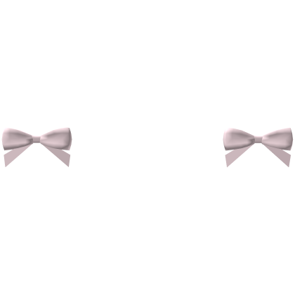 ♡ cute pink double bow hair clips Roblox item