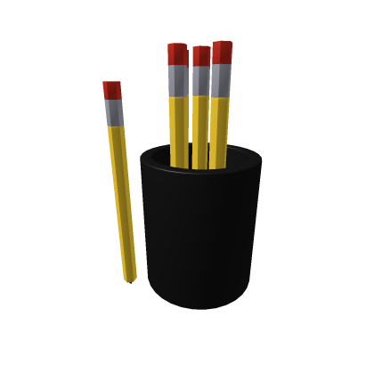 Pencil Pot & A Loose Pencil - Ryandench_57356