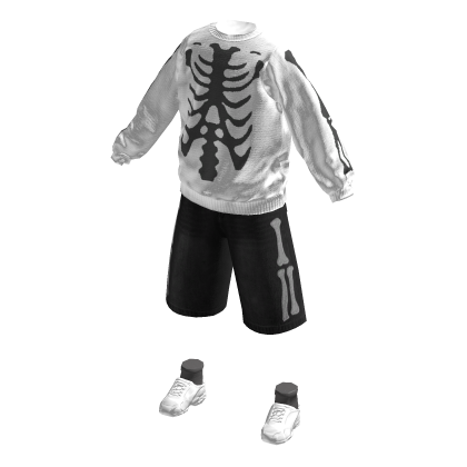 White Sweater Jorts Outfit thumbnail
