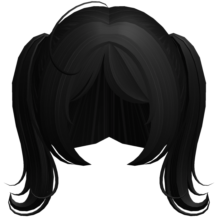 ✚ Kawaii Soft Swirly Doll Pigtails in Black
