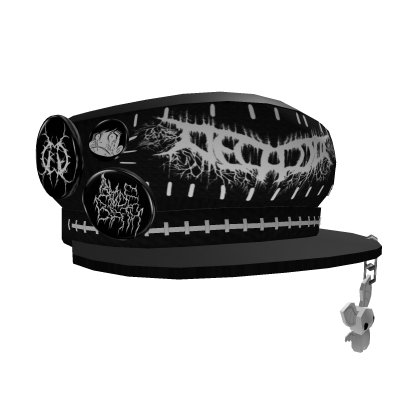 patrol cap emo rock style (￣ ‘i ￣;)