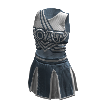 Cheerleader Uniform | Bluish Silver White thumbnail