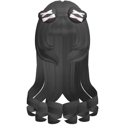 ♡︎ : cute puppy long curly hair in dark gray | Roblox Item - Rolimon's