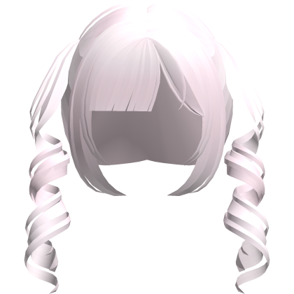 pastel pink dainty thin swirly moe pigtails