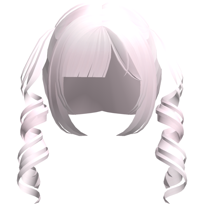 pastel pink dainty thin swirly moe pigtails