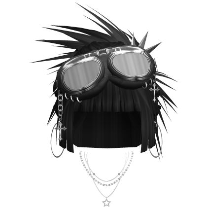 Y2K Spiky Bun (Black) Roblox item