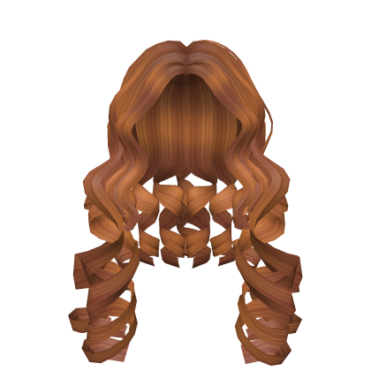 Curly Rizos Wavy Hair in Ginger Roblox item