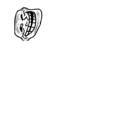 troll face texture (for ghost egg) Roblox decal