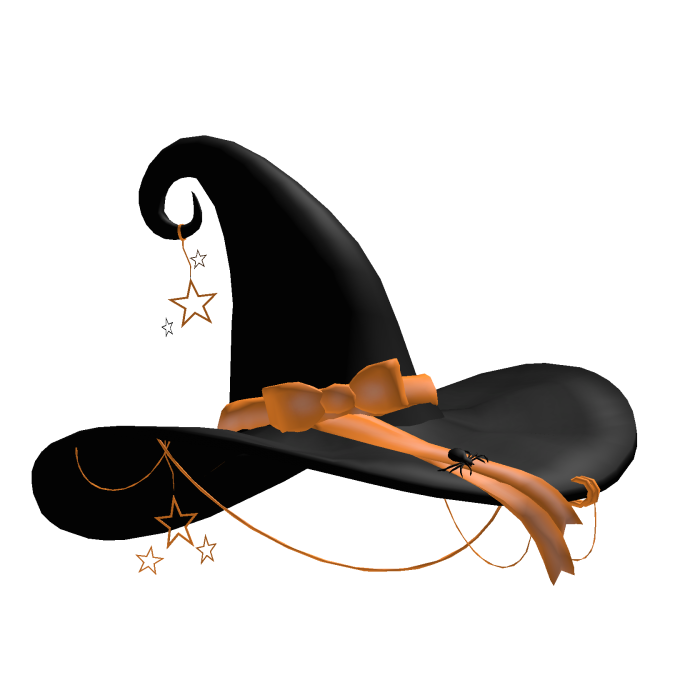 Cute Halloween Witch Hat Orange 