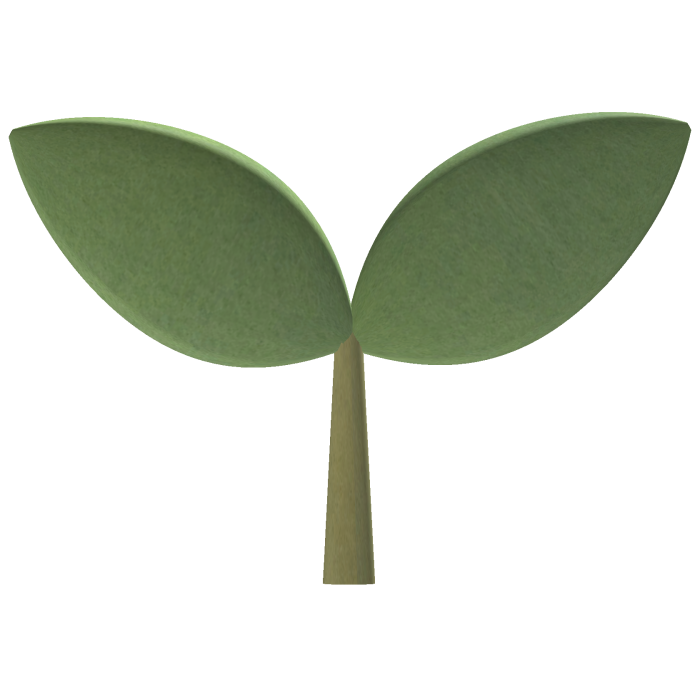 sprout stem mori kei heisei decora kawaii leaf