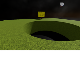 do not fall in the hole