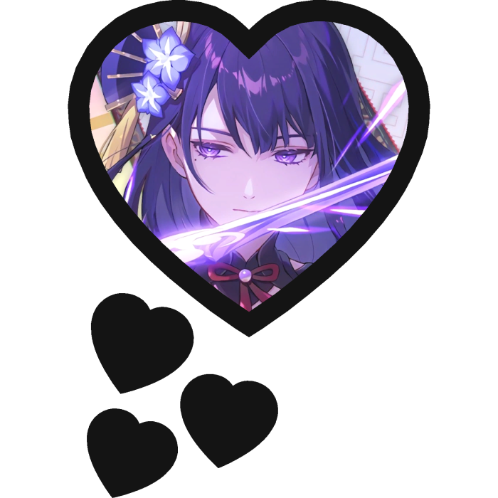 Raiden Shogun Thinking Hearts Genshin Impact