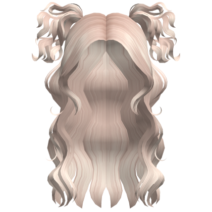 Cute Curly Long Pigtails (Beige) Roblox item