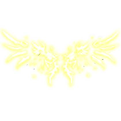 Glowing Gold Crystal Wings (Emissive) Roblox item
