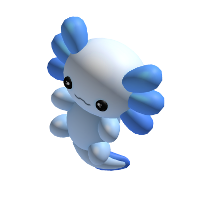 HOLDABLE blue axolotl plushie