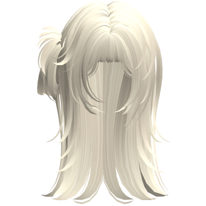 messy y2k spiky scene hair -beige Roblox item
