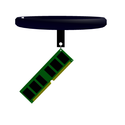 RAM memory necklace Roblox item