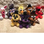 Fun-ko Plushie Group. (FNAF)