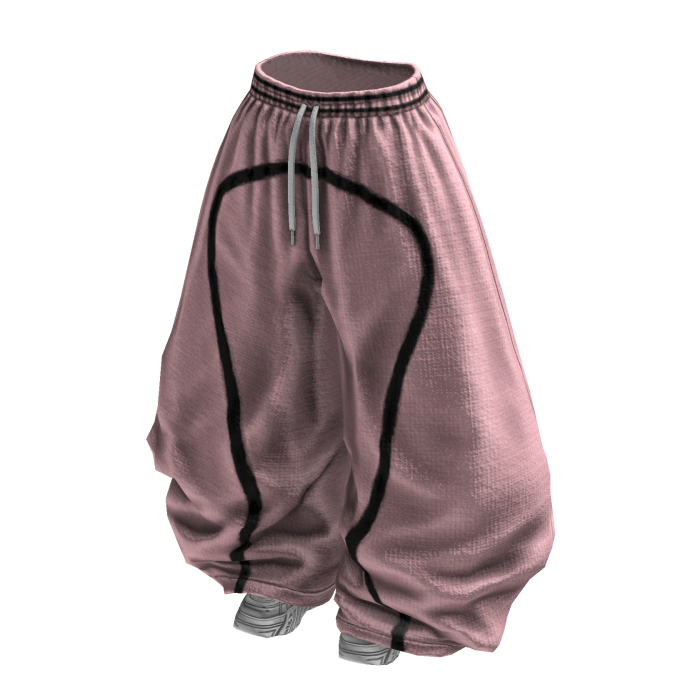 Y2K Girly Baggy Tracksuits (Pink Black)