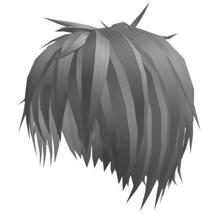 Messy Emo Shaggy Anime Boy Mullet (grey)