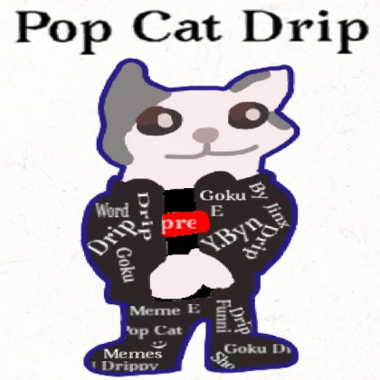 Drip pop cat drawing