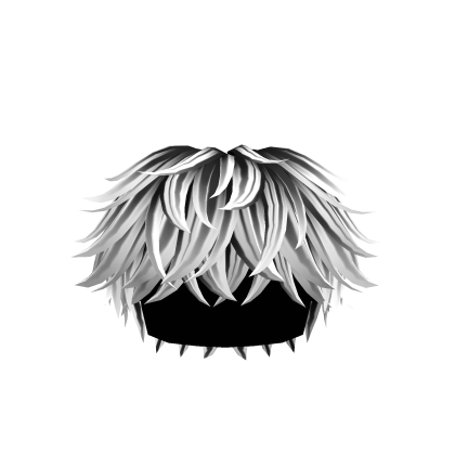 Cool White and Black Fluffy Hair thumbnail