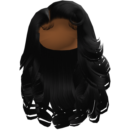 Glamorous Side Swept Curls [Black]