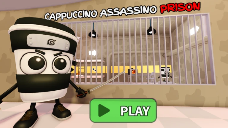 ☕️CAPPUCCINO ASSASSINO PRISON RUN! (Obby)