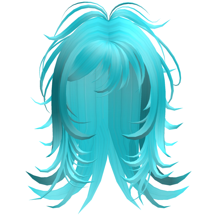 Emo Shaggy Layered Hair (Ocean Blue)