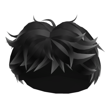 White Dipped Fluffy Boy Hair Roblox item