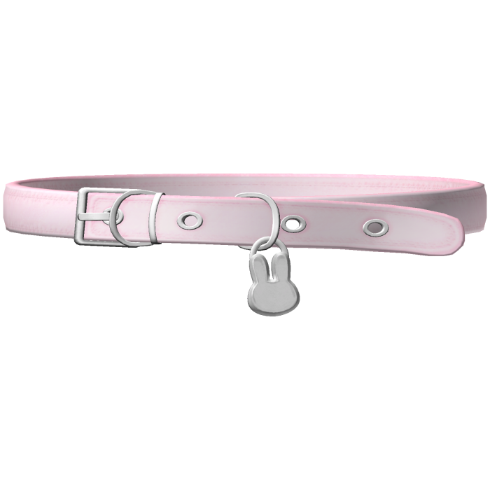 1.0 cute bunny collar in pink