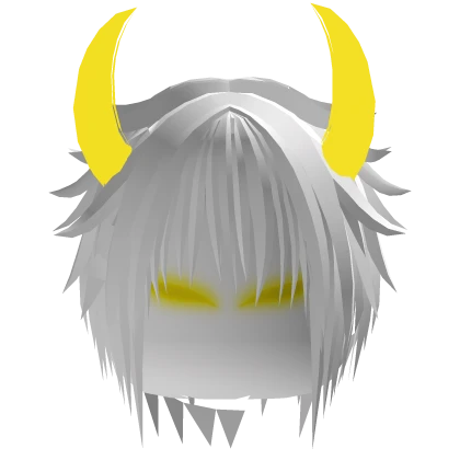 Vkei Dashie White Hair Yellow Anime Glowing Eyes Roblox item render