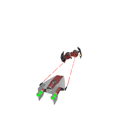 A wing and Tie bomber