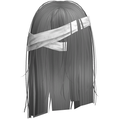 Horror Gray Short Hair w White Bandages Roblox item