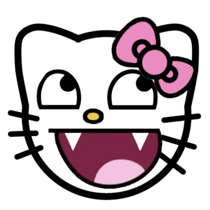 epic hello kitty face | icon | white ver Roblox decal