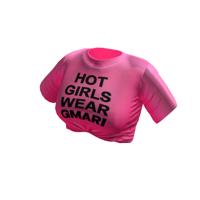 Hot Pink Hot Girls Wear GMARI Cropped Tee