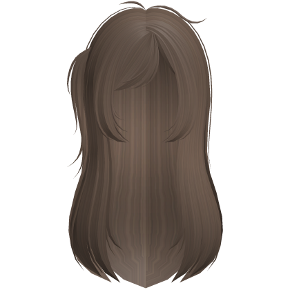 Brown Long Scene Doll Hair W/ Cowlick Roblox item