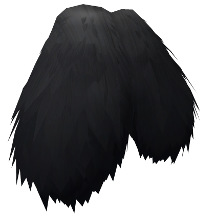 black fluffy lop bunny ears under hair Roblox item