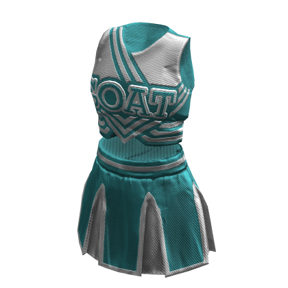 Cheerleader Uniform | Cyan White thumbnail